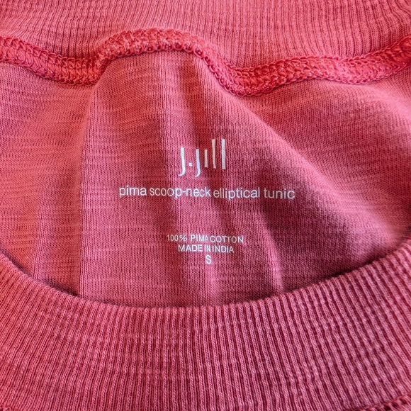 J.Jill Pima Scoop-neck Elliptical Tunic Small 100% Cotton Casual Flowy Everyday - Picture 4 of 7